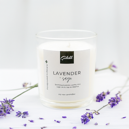 Lavender & Sage Soy Wax Candle